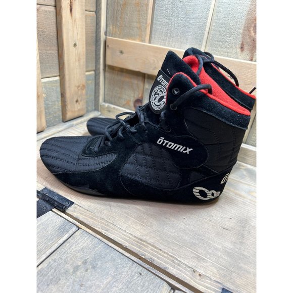 Otomix Weightlifting MMA Shoes Size Mens 12 Womens 13.5 Black Red M3000 - Picture 5 of 7
